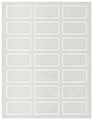 Lustre Soho Rectangular Labels 1 1/8 x 2 1/4 (21 per sheet - 5 sheets per pack)