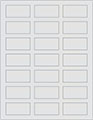 Silver Soho Rectangular Labels 1 1/8 x 2 1/4 (21 per sheet - 5 sheets per pack)
