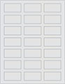 Silver Soho Rectangular Labels 1 1/8 x 2 1/4 (21 per sheet - 5 sheets per pack)