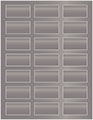 Ash Soho Rectangular Labels 1 1/8 x 2 1/4 (21 per sheet - 5 sheets per pack)