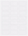 Linen Solar White Soho Rectangular Labels 1 1/8 x 2 1/4 (21 per sheet - 5 sheets per pack)
