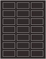 Linen Black Soho Rectangular Labels 1 1/8 x 2 1/4 (21 per sheet - 5 sheets per pack)