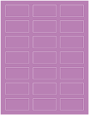 Plum Punch Soho Rectangular Labels 1 1/8 x 2 1/4 (21 per sheet - 5 sheets per pack)