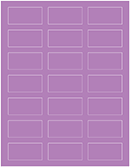 Grape Jelly Soho Rectangular Labels 1 1/8 x 2 1/4 (21 per sheet - 5 sheets per pack)