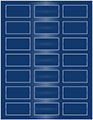 Sapphire Soho Rectangular Labels 1 1/8 x 2 1/4 (21 per sheet - 5 sheets per pack)