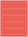 Coral Soho Belt Labels 1 3/4 x 7 1/2 (5 per sheet - 5 sheets per pack)