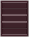 Eggplant Soho Belt Labels 1 3/4 x 7 1/2 (5 per sheet - 5 sheets per pack)