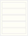 Pearlized White Soho Belt Labels 1 3/4 x 7 1/2 (5 per sheet - 5 sheets per pack)