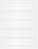 Pearlized White Soho Belt Labels 1 3/4 x 7 1/2 (5 per sheet - 5 sheets per pack)
