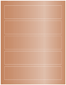 Copper Soho Belt Labels 1 3/4 x 7 1/2 (5 per sheet - 5 sheets per pack)
