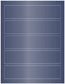 Blue Satin Soho Belt Labels 1 3/4 x 7 1/2 (5 per sheet - 5 sheets per pack)