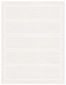 Linen Natural White Soho Belt Labels 1 3/4 x 7 1/2 (5 per sheet - 5 sheets per pack)