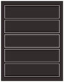 Linen Black Soho Belt Labels 1 3/4 x 7 1/2 (5 per sheet - 5 sheets per pack)