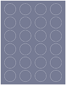 Cobalt Soho Round Labels (24 per sheet - 5 sheets per pack)