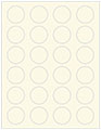 Crest Natural White Soho Round Labels (24 per sheet - 5 sheets per pack)