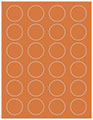 Papaya Soho Round Labels (24 per sheet - 5 sheets per pack)