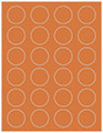 Papaya Soho Round Labels (24 per sheet - 5 sheets per pack)