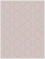 Beige Soho Round Labels (24 per sheet - 5 sheets per pack)
