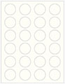 Textured Bianco Soho Round Labels (24 per sheet - 5 sheets per pack)