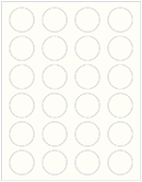 Textured Bianco Soho Round Labels (24 per sheet - 5 sheets per pack)