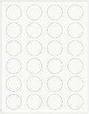 Eggshell White Soho Round Labels (24 per sheet - 5 sheets per pack)