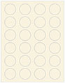 Milkweed Soho Round Labels (24 per sheet - 5 sheets per pack)