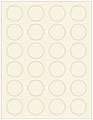 Milkweed Soho Round Labels (24 per sheet - 5 sheets per pack)