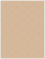 Desert Storm Soho Round Labels (24 per sheet - 5 sheets per pack)