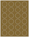 Tiger's Eye Soho Round Labels (24 per sheet - 5 sheets per pack)