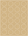 Grocer Kraft Soho Round Labels (24 per sheet - 5 sheets per pack)
