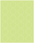 Pistachio Soho Round Labels (24 per sheet - 5 sheets per pack)