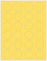 Lemon Drop Soho Round Labels (24 per sheet - 5 sheets per pack)