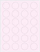 Pink Feather Soho Round Labels (24 per sheet - 5 sheets per pack)