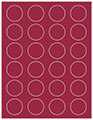 Pomegranate Soho Round Labels (24 per sheet - 5 sheets per pack)