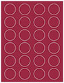 Pomegranate Soho Round Labels (24 per sheet - 5 sheets per pack)