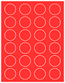 Rouge Soho Round Labels (24 per sheet - 5 sheets per pack)