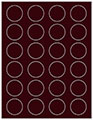 Wine Soho Round Labels (24 per sheet - 5 sheets per pack)