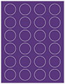 Amethyst Soho Round Labels (24 per sheet - 5 sheets per pack)
