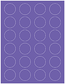 Amethyst Soho Round Labels (24 per sheet - 5 sheets per pack)