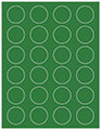 Verde Soho Round Labels (24 per sheet - 5 sheets per pack)
