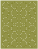 Olive Soho Round Labels (24 per sheet - 5 sheets per pack)