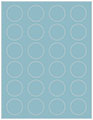 Textured Aquamarine Soho Round Labels (24 per sheet - 5 sheets per pack)