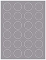 Pewter Soho Round Labels (24 per sheet - 5 sheets per pack)