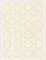 Pearlized Latte Soho Round Labels (24 per sheet - 5 sheets per pack)
