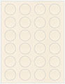 Pearlized Latte Soho Round Labels (24 per sheet - 5 sheets per pack)