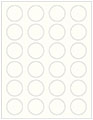 Pearlized White Soho Round Labels (24 per sheet - 5 sheets per pack)