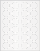 Pearlized White Soho Round Labels (24 per sheet - 5 sheets per pack)