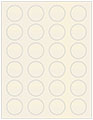 Quartz Soho Round Labels (24 per sheet - 5 sheets per pack)