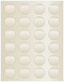 Champagne Soho Round Labels (24 per sheet - 5 sheets per pack)