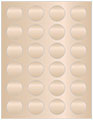 Nude Soho Round Labels (24 per sheet - 5 sheets per pack)